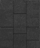 Тротуарная плитка Трио, 60 мм, гранит, черный