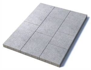 Тротуарная плитка Трио, 60 мм, гранит, белый