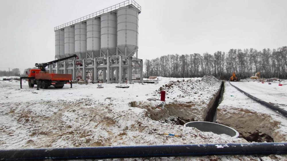 Ход строительства завода тротуарной плитки в Екатеринбурге. Декабрь 2023 Ход строительства завода тротуарной плитки в Екатеринбурге. Декабрь 2023