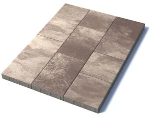 Тротуарная плитка Трио, 60 мм, гранит, Хаски