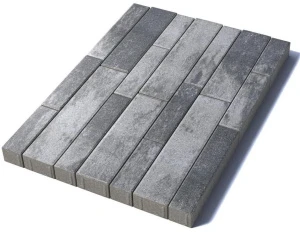 Тротуарная плитка Табула, 80 мм, Антрацит