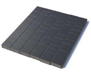 Тротуарная плитка Старый город, 60 мм, черный Тротуарная плитка Старый город, 60 мм, черный