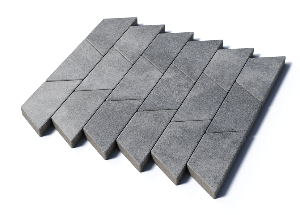 Тротуарная плитка Трапеция, 80 мм, Шунгит Тротуарная плитка Трапеция, 80 мм, Шунгит