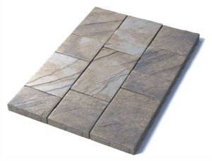 Тротуарная плитка Литос, 60 мм, Базальт Тротуарная плитка Литос, 60 мм, Базальт