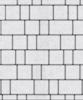 Тротуарная плитка Старый город, 40 мм, мрамор, белый Тротуарная плитка Старый город, 40 мм, мрамор, белый