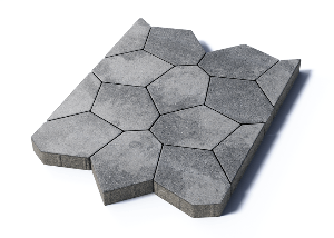 Тротуарная плитка Туртур, 80 мм, Антрацит Тротуарная плитка Туртур, 80 мм, Антрацит