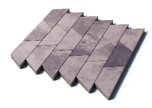 Тротуарная плитка Трапеция, 80 мм, Хаски Тротуарная плитка Трапеция, 80 мм, Хаски