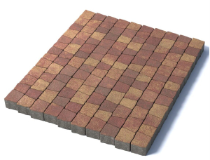 Тротуарная плитка Абрис, 60 мм, гранит, Осень Тротуарная плитка Абрис, 60 мм, гранит, Осень