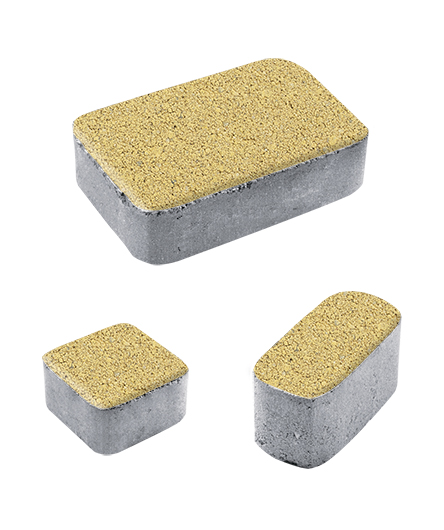 Тротуарная плитка Классико, гладкая желтая Тротуарная плитка Классико, гладкая желтая