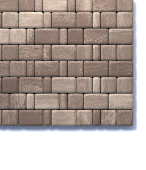 Тротуарная плитка Классико Б.1.КО.6 гладкий листопад (бел., беж., коричн.) Хаски