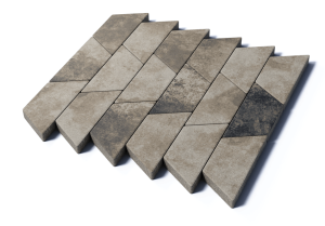 Тротуарная плитка Трапеция, 80 мм, Старый замок Тротуарная плитка Трапеция, 80 мм, Старый замок