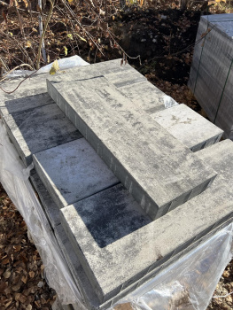 Тротуарная плитка Прямоугольник 900х300х80 мм, Антрацит Тротуарная плитка Прямоугольник 900х300х80 мм, Антрацит