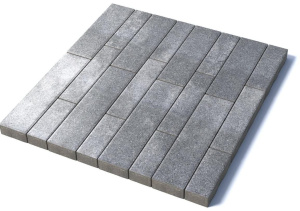 Тротуарная плитка Регата, 60 мм, Шунгит