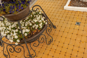 Тротуарная плитка Классико, гладкая желтая Тротуарная плитка Классико, гладкая желтая