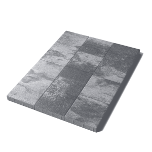 Тротуарная плитка Трио, 60 мм, Антрацит Тротуарная плитка Трио, 60 мм, Антрацит