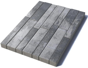 Тротуарная плитка Табула, 80 мм, Антрацит