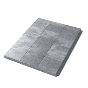 Тротуарная плитка Трио, 60 мм, Шунгит Тротуарная плитка Трио, 60 мм, Шунгит